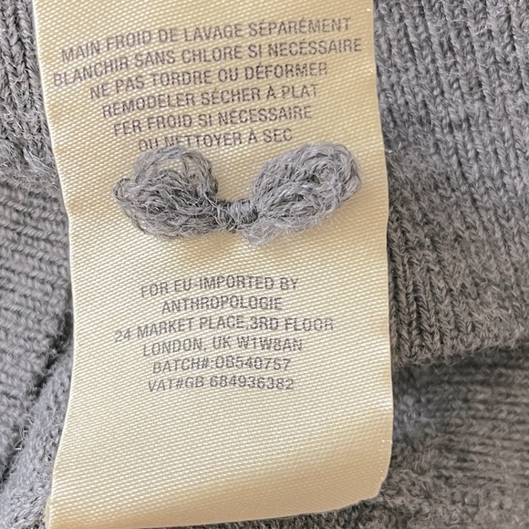 Anthropologie Angel Of The North Torie Tie Back Sweater M - Picture 7 of 8